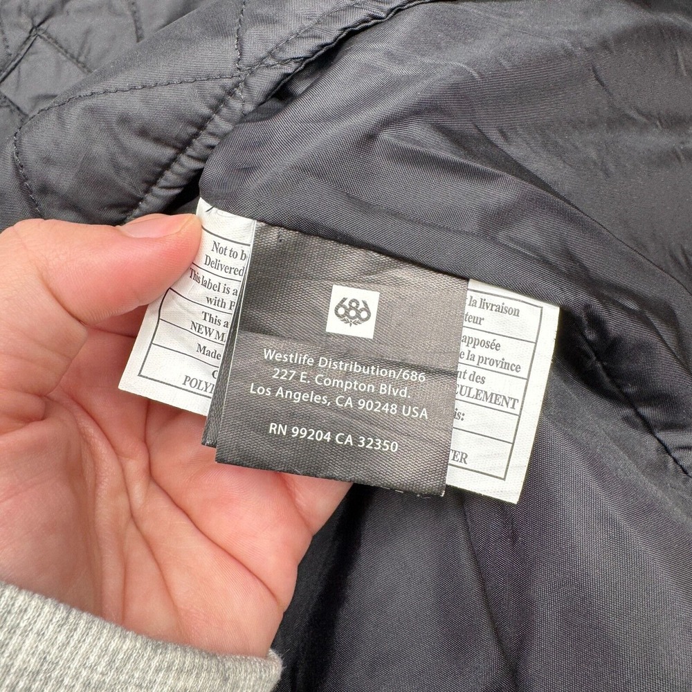 686 Snowboard Jacket Womens Small S Black Quilted Ski Winter - Picture 6 of 9